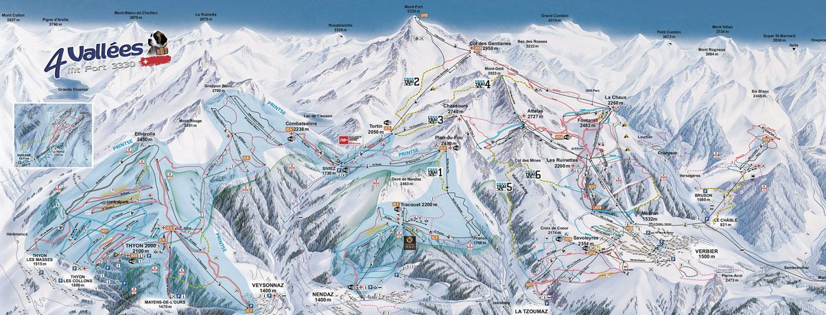 Les 4 vallées - un domaine skiable de rêve